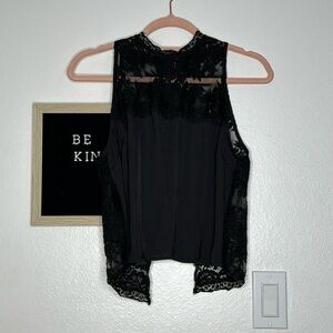 NWOT Free people lace open back tank XS